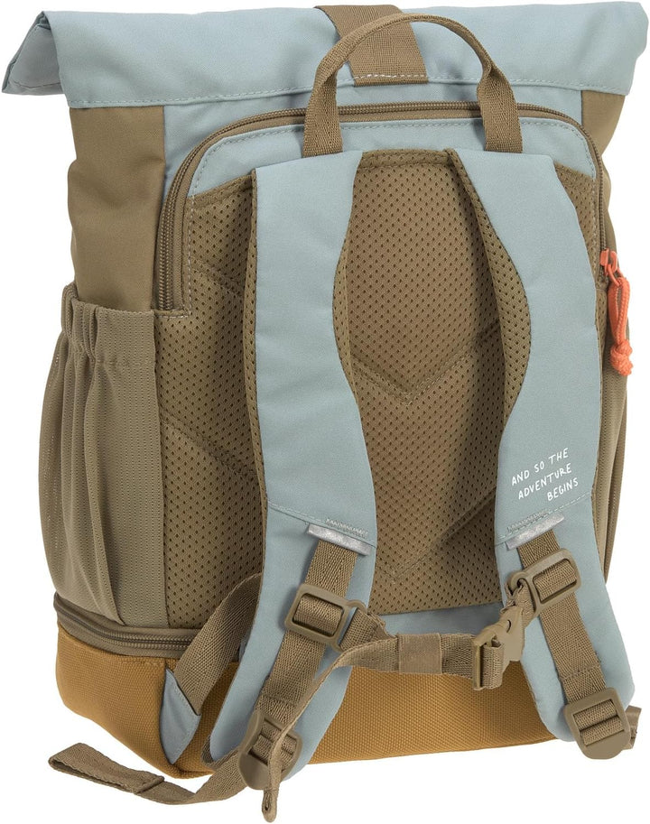 LÄSSIG Kindergartenrucksack Kinderrucksack Rolltop mit Brustgurt wasserabweisend, 11 Liter/Mini Roll
