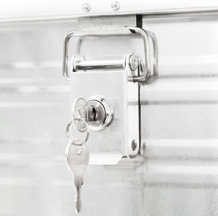 JUMBO Aluminium-Box Aluminiumkoffer Kiste Aufbewahrungsbox extrem robust (29 liter), 29 Liter