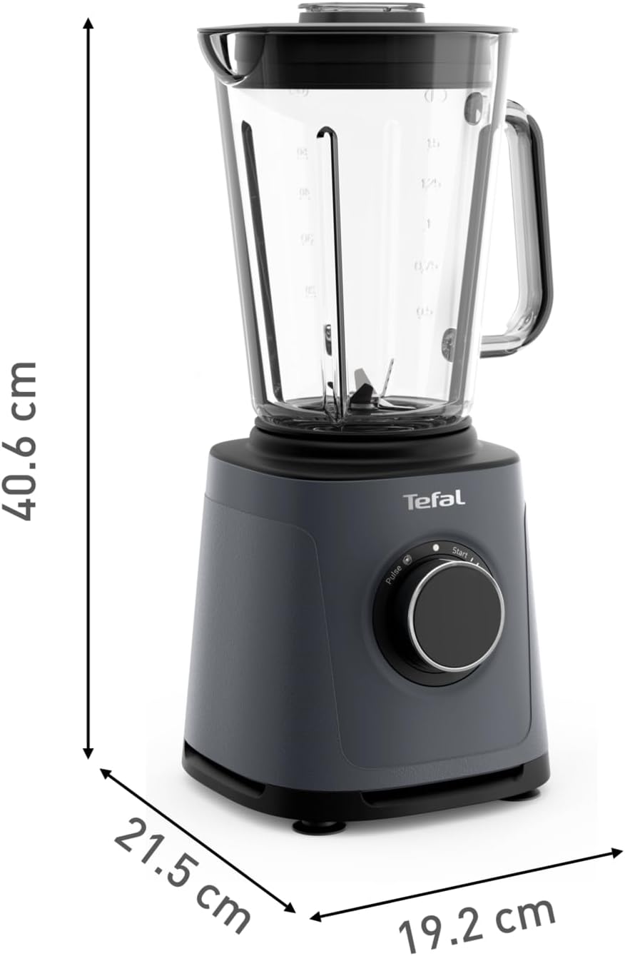Tefal PerfectMix Essential Hochgeschwindigkeits-Standmixer, stufenlos einstellbare Geschwindigkeit,