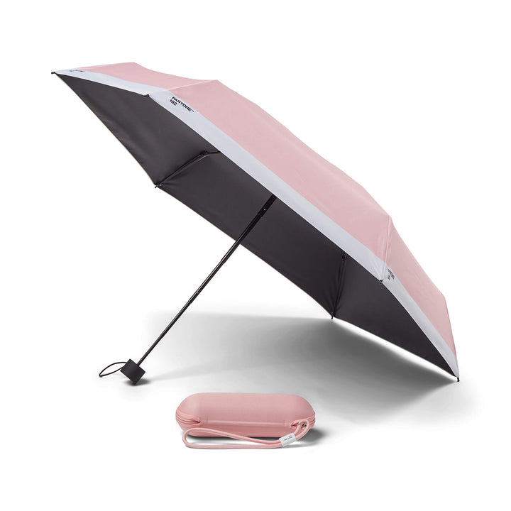 Pantone, Taschenschirm inkl. modischem Reise-Etui, Light Pink 182, Light Pink 182