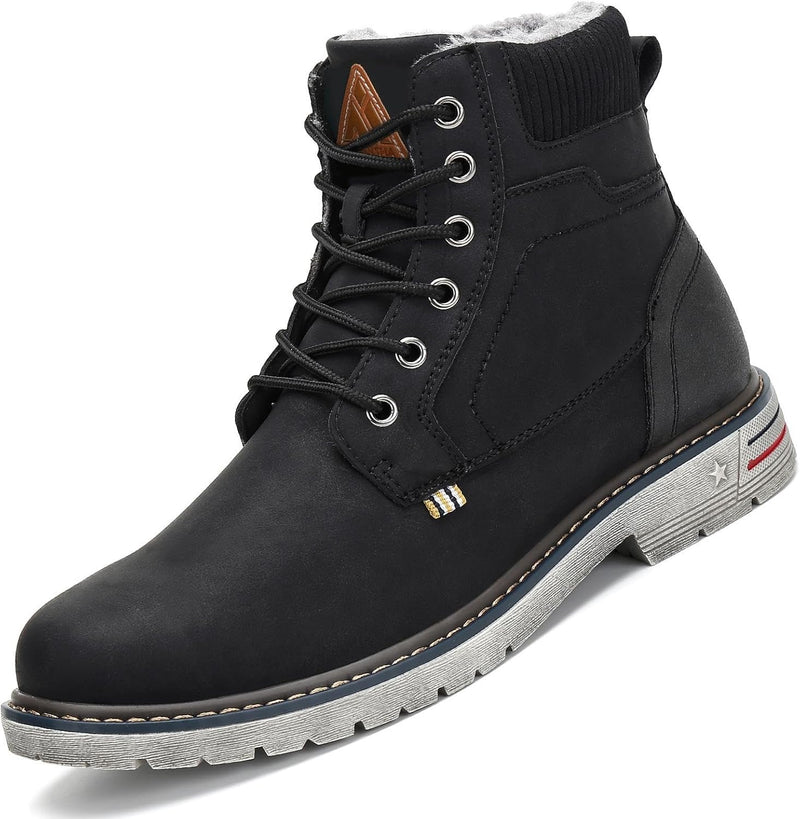 Mishansha Warme Gefüttert Winterschuhe Herren Damen Wasserabweisend Winterstiefel Wanderschuhe Gr.36