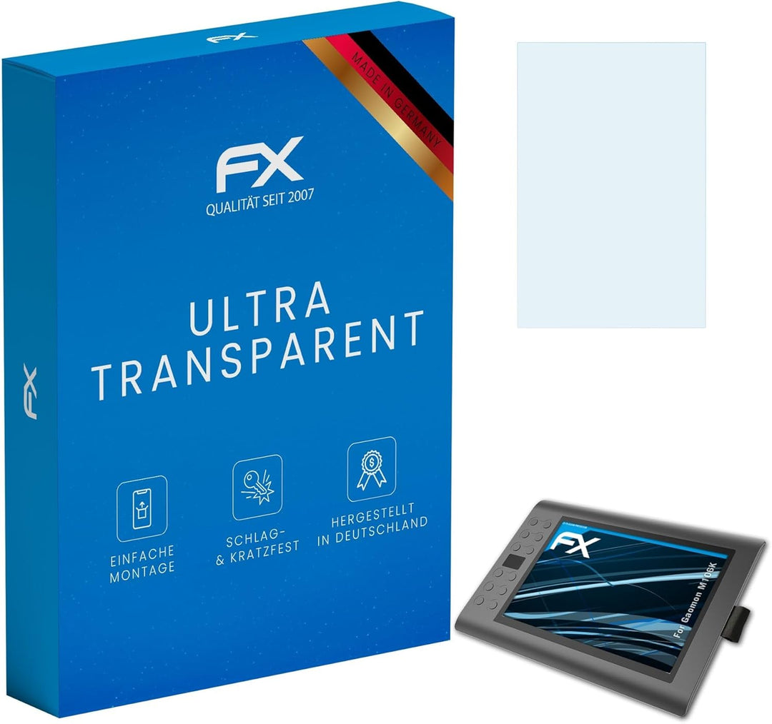 atFoliX Schutzfolie kompatibel mit Gaomon M106K Folie, ultraklare FX Displayschutzfolie (2X)