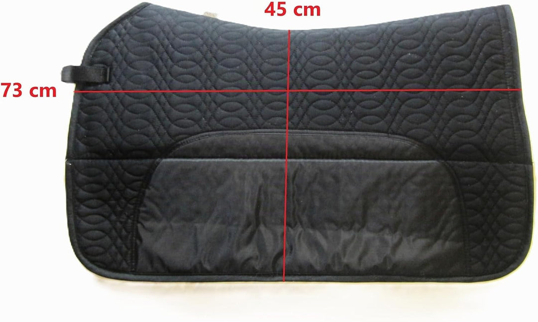 PS Pferdeartikel Westernpad, Sattelunterlage mit Lammfell -Spezial- Square Skirt Braun, Braun