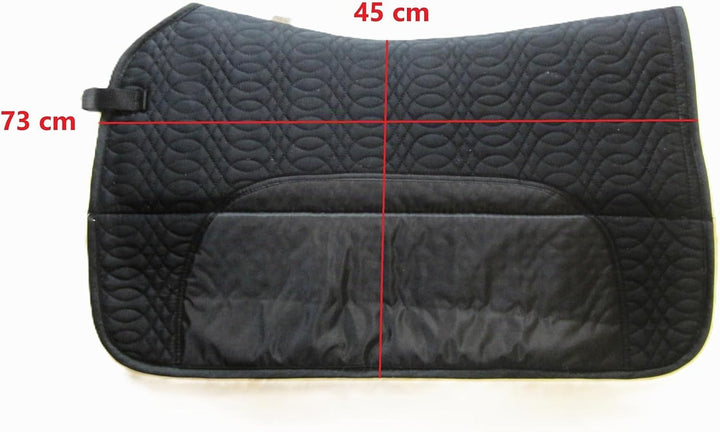 PS Pferdeartikel Westernpad, Sattelunterlage mit Lammfell -Spezial- Square Skirt Braun, Braun
