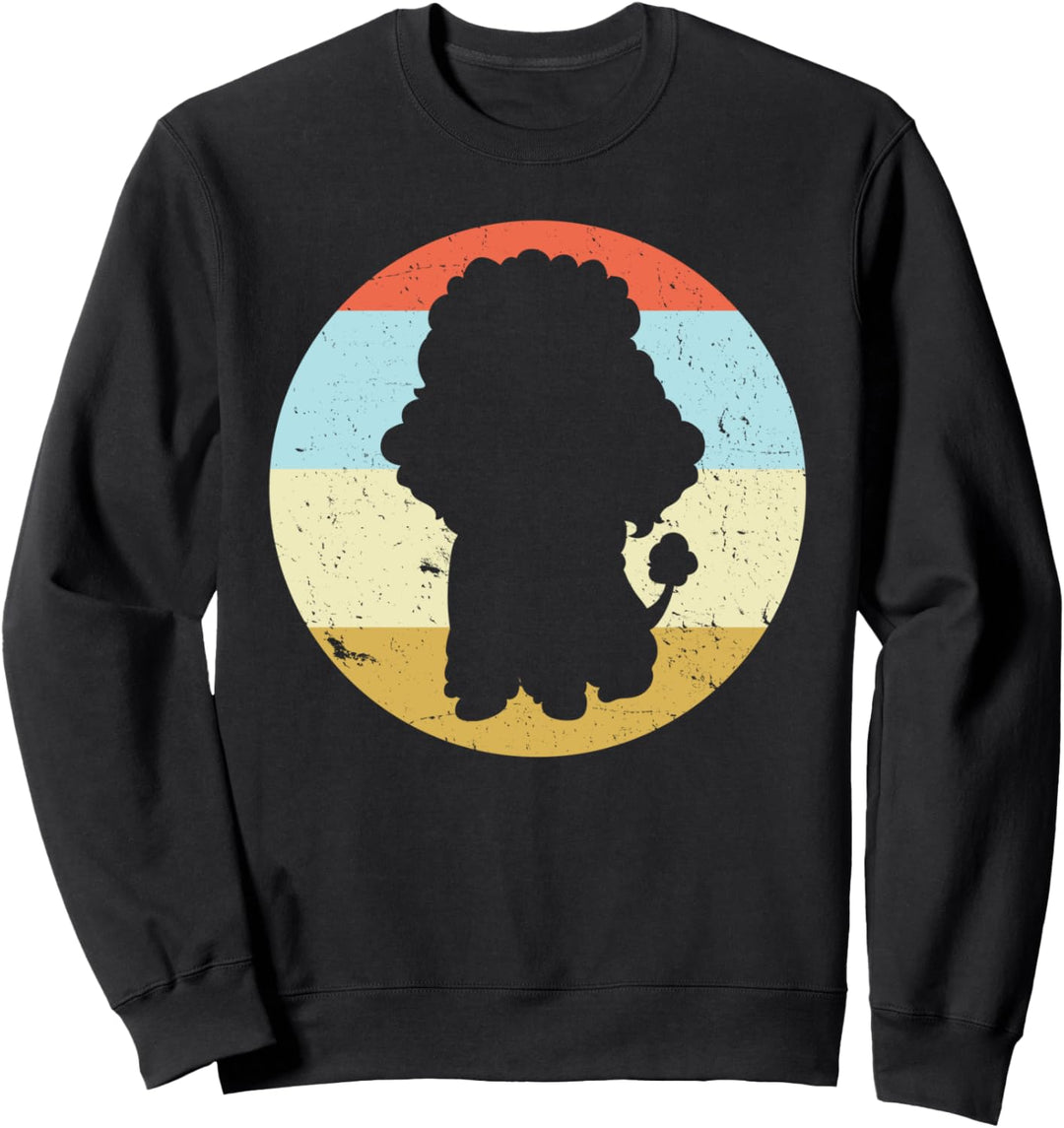 Pudel-Kunst Pudel-Silhouette Pudel-Mama Pudel-Papa Sweatshirt