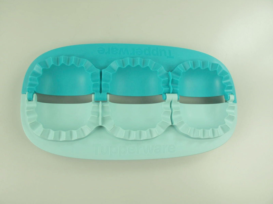 TUPPERWARE Backen Teig-Falle 1-2-3 türkis mint D177 Teig Teigtaschen Maultaschen