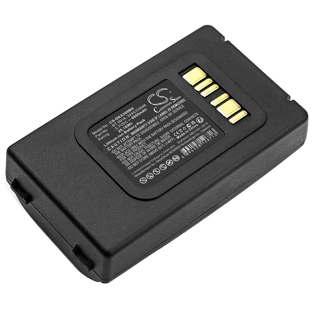 CS-DKA300BH Akkus 6800mAh Kompatibel mit [Datalogic] Skorpio X3, Skorpio X4 Ersetzt 94ACC0046, für 9