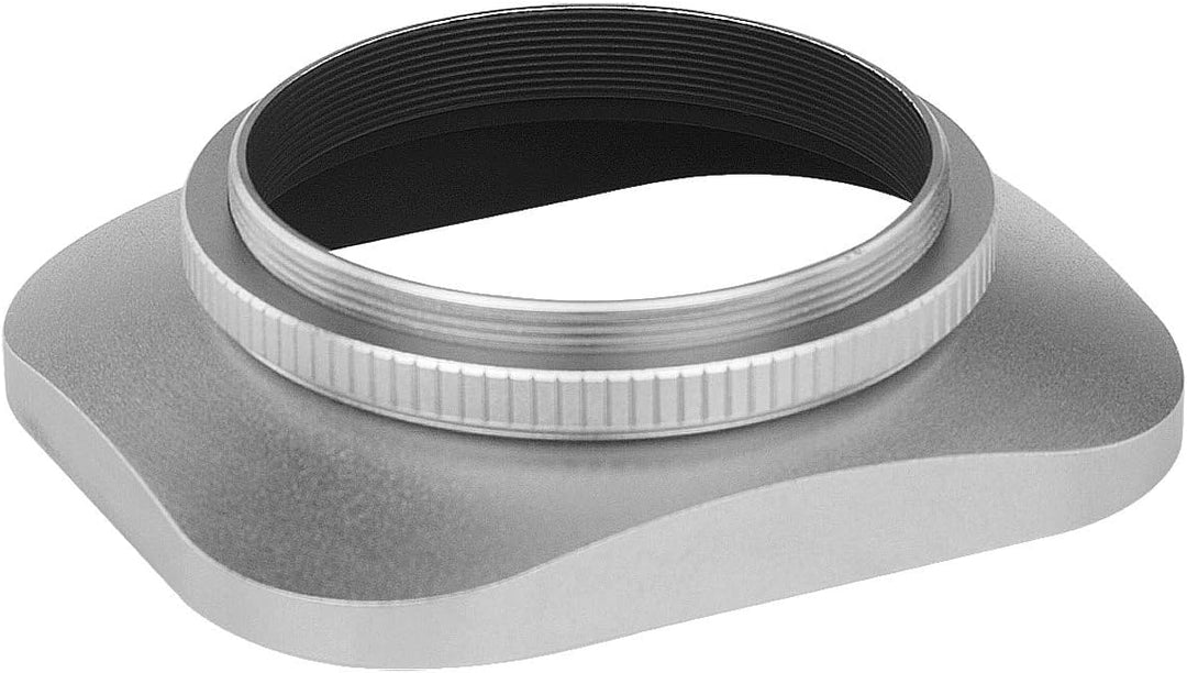 Haoge LH-S46T 46mm Metall Rechteckig Einschrauben Sonnenblende Gegenlichtblende mit Kappe für 46mm C