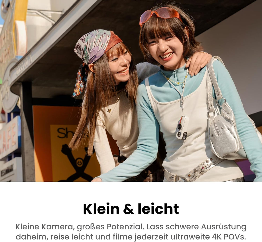 Insta360 GO 3S Retro-Bundle Sonderedition 64 GB Weiss–Kleine 4K Vlogging-Kamera, Freihand-POV-Kamera