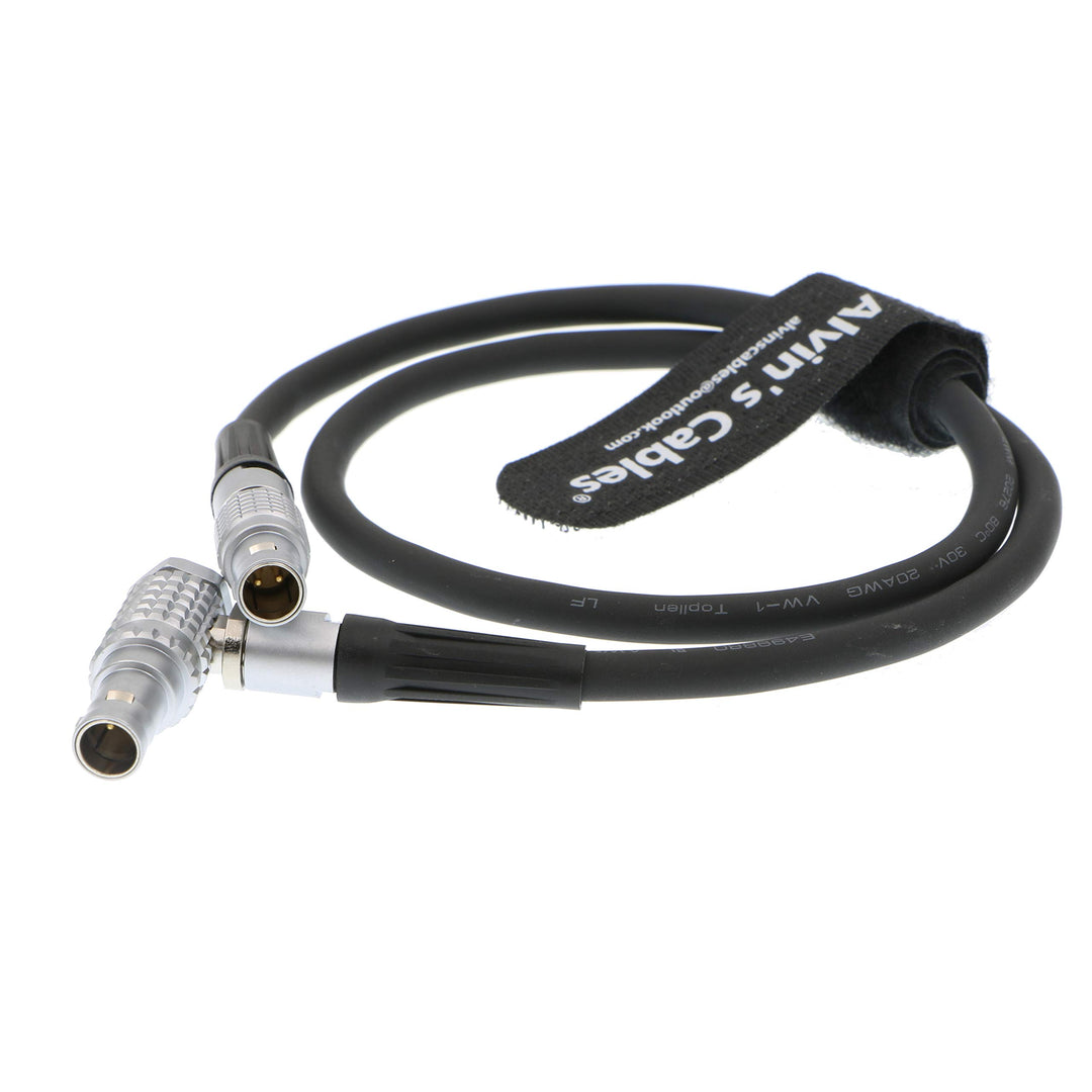 Alvin's Cables 2 Pin Stecker Rechtwinklig zu 2 Pin Stromkabel für Teradek Bond über Alexa Camera 45C