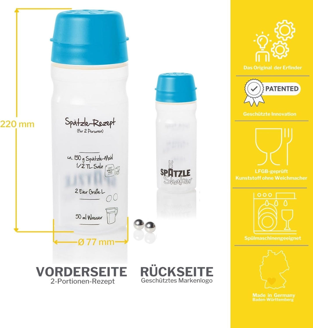 SCHNELL FRISCHE SPÄTZLE im Spätzle-Shaker machen. Vereinfachte patentierte Methode. Der All-in-one-K