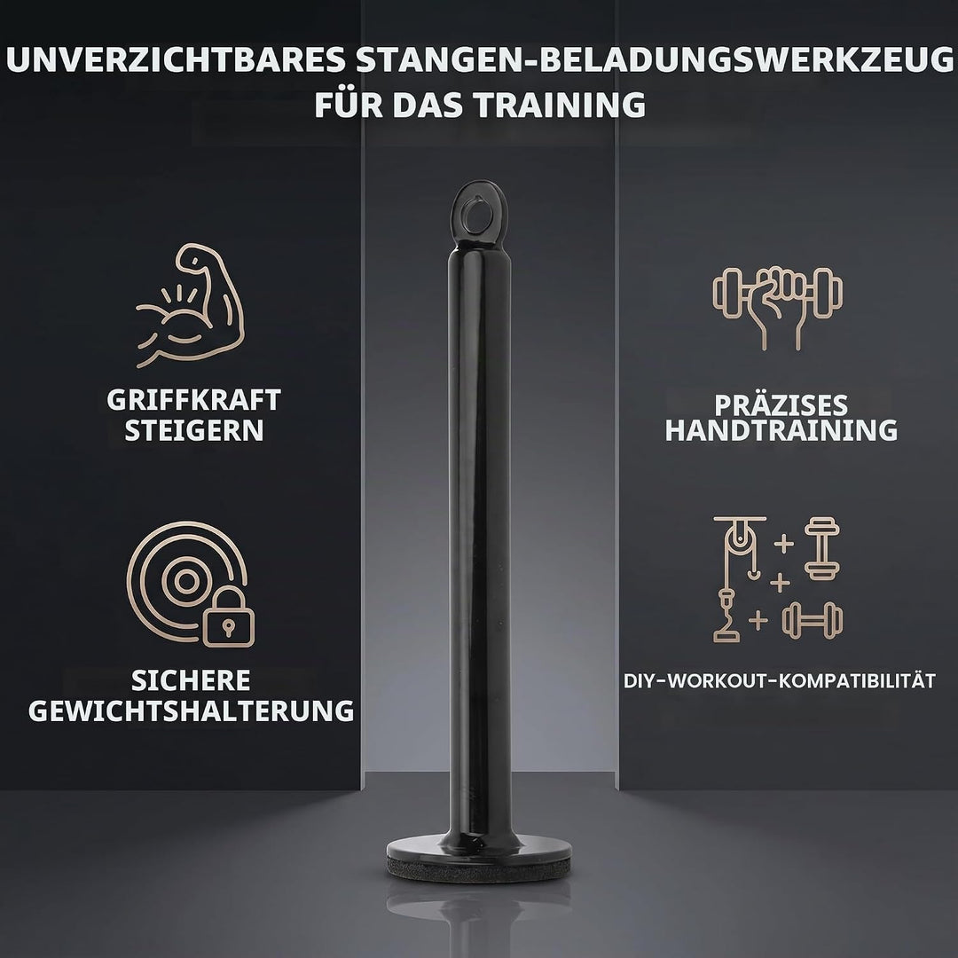 Alomejor Ladestift Fitness Barbell Slice Stützrahmen Edelstahl Freeweight Bar Ladestift Barbell Plat