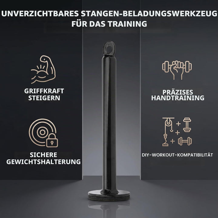Alomejor Ladestift Fitness Barbell Slice Stützrahmen Edelstahl Freeweight Bar Ladestift Barbell Plat