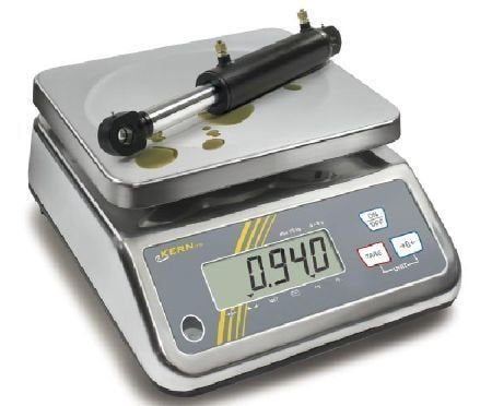 KERN Robuste, platzsparende Tischwaage mit Eichzulassung [M] [Kern FFN 6K2IPM] geschützt durch Edels