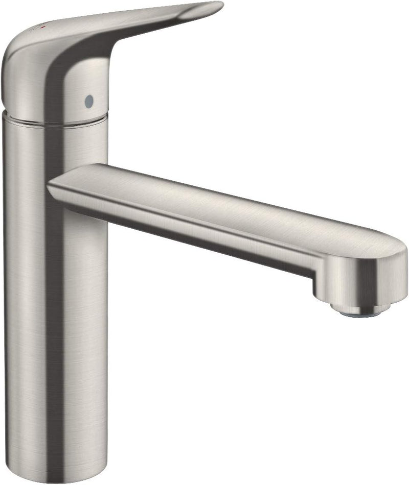 hansgrohe Küchenarmatur (Wasserhahn Küche 360° schwenkbar, hoher Komfort-Auslauf 120mm, Standardansc