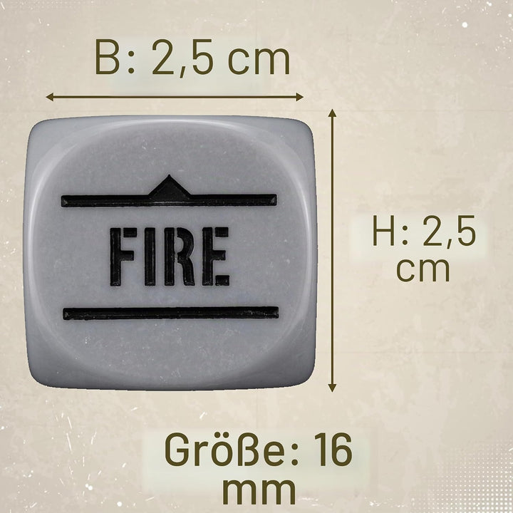 Bolt Action Order Dice - Grey