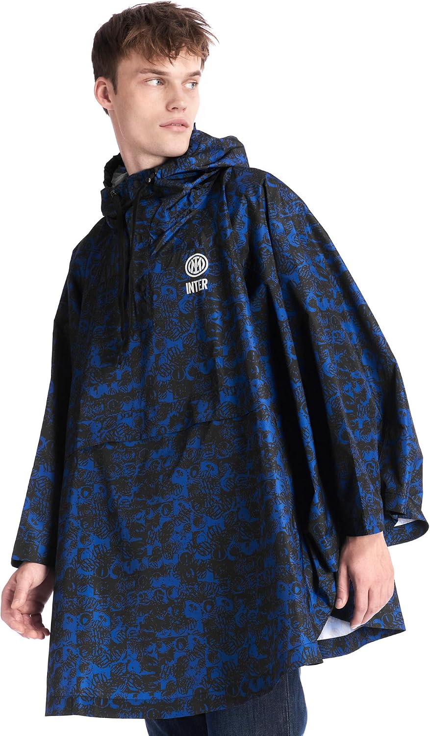 Inter Unisex Giacca Regenjacke, Exklusive Kollektion Rain S-M Plus Schwarz, S-M Plus Schwarz