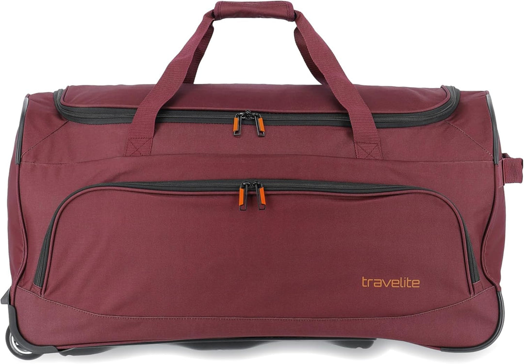 travelite 2-Rad Trolley Reisetasche Grösse L, Gepäck Serie BASICS FRESH: Weichgepäck Reisetasche mit