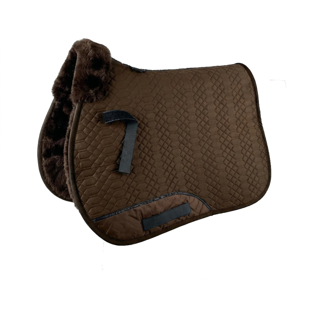 Engel Reitsport Lammfell Schabracke Fully Lined SCHABRA2-VSS-MOC-MED Stoff moccabraun Fell med. Viel