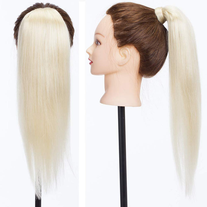 SEGO Pferdeschwanz Haarteil Echthaar Zopf Clip in Ponytail Extension Haar Haarverlängerung Hair Piec
