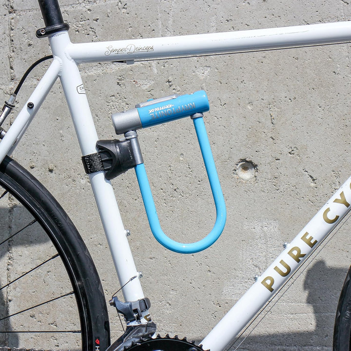 Kryptonite Kryptolok Mini-7 12,7 mm U-Lock Fahrradschloss mit FlexFrame-U Halterung, Unisex-Erwachse
