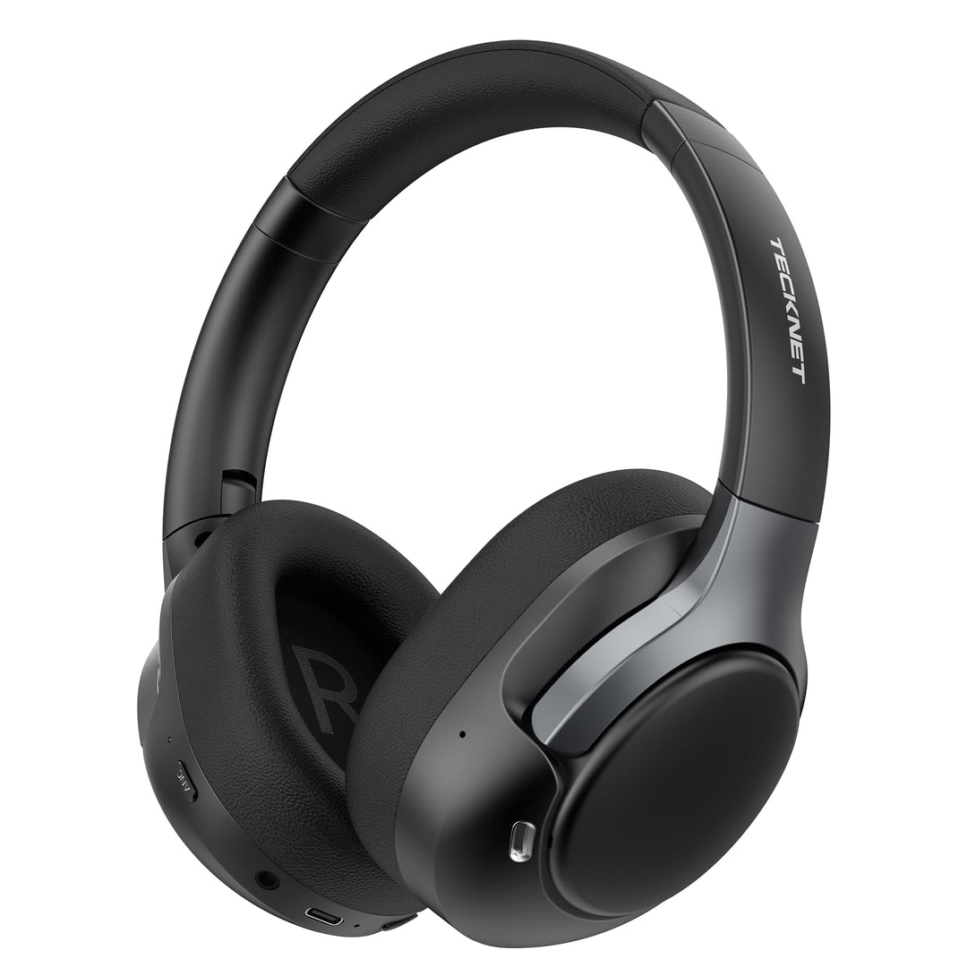 TECKNET Over Ear Kopfhörer Bluetooth mit Hybrid Active Noise Cancelling, Kabellose Bluetooth 6.0 Kop