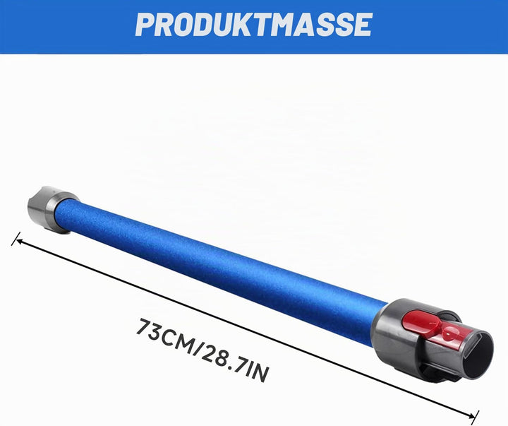 Schnellspanner Verlängerungsrohr kompatibel mit Dyson V7 V8 V10 V11 V15 – 72cm Ersatz Teleskoprohr A