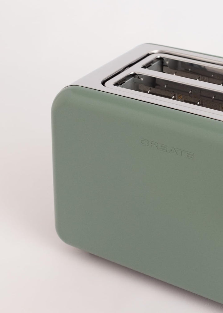 CREATE/PACK TOAST RETRO + KETTLE RETRO M/Toaster Grün-Sage mit Wasserkocher Grün-Sage/Wasserkocher 1