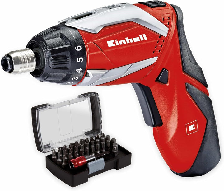 Einhell Akkuschreiber Set TE-SD 3,6 Li (Lithium Ionen, 3,6 V, 1,5 Ah, 3,5 Nm, 2x LED-Licht, Ladegerä