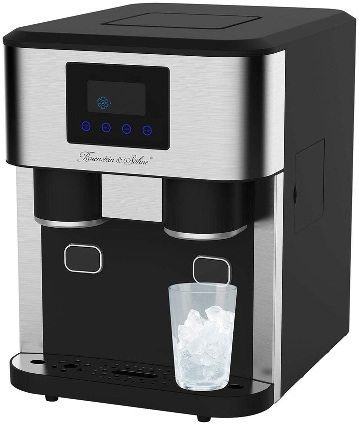 Rosenstein & Söhne Crushed Ice Maschine: Profi-Eiswürfelmaschine mit Crushed Ice & Kaltwasser, XXL-T