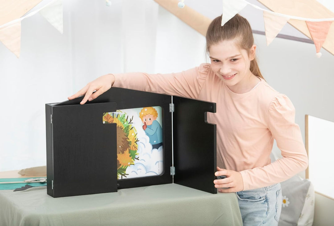 Betzold - Kombi-Kamishibai-Erzähltheater - Figuren-, Erzähl- und Schattentheater in einem, Schwarz