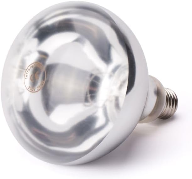 HENDI Infrarotlampe, für Wärmelampen und Wärmebrücken, zum Warmhalten von Speisen, Bruchsicher, E27