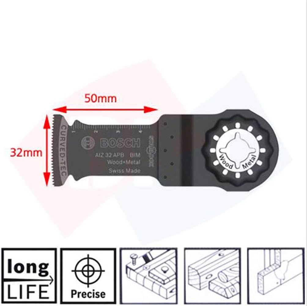 Bosch Professional 5 tlg. Starlock Carbide Tauchsägeblatt/Segmentsägeblatt Set (für Holz und Metall,