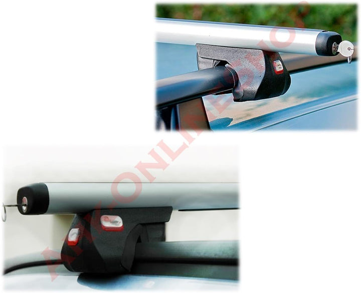 Alu Relingträger universal Dachträger abschliessbar Lastenträger Grundträger ALFA - 160cm