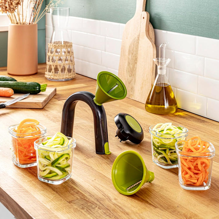 TEFAL Ingenio Spiralschneider, einfache Anwendung, Reinigung und Aufbewahrung, Zubereitung von frisc