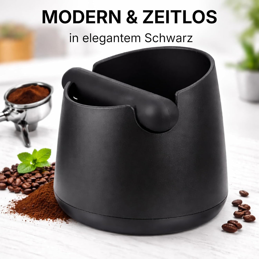 Abklopfbehälter für Siebträger - robuster Abschlagbehälter Espresso Zubehör - Knock Box für Siebträg