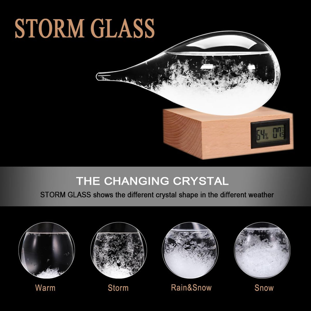 Sturm-Glas-Wettervorhersage, tropfenförmige Wettervorhersage, Flasche, Heimbüro, Desktop-Dekoration,