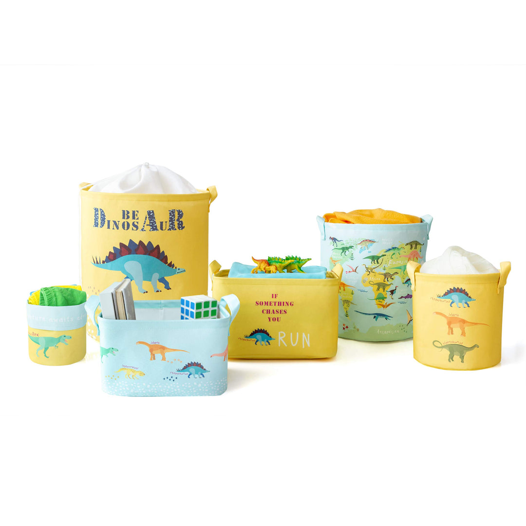 Ocean Home Textile 6er Set Dinosaurier Aufbewahrungskorb für Kinderzimmer, Faltbare Aufbewahrungsbox