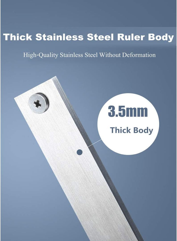 Zunate Digitales Höhenmessgerät, 0-150mm Digital Precision Height Gauge Aperture Tiefenmesser mit Ed