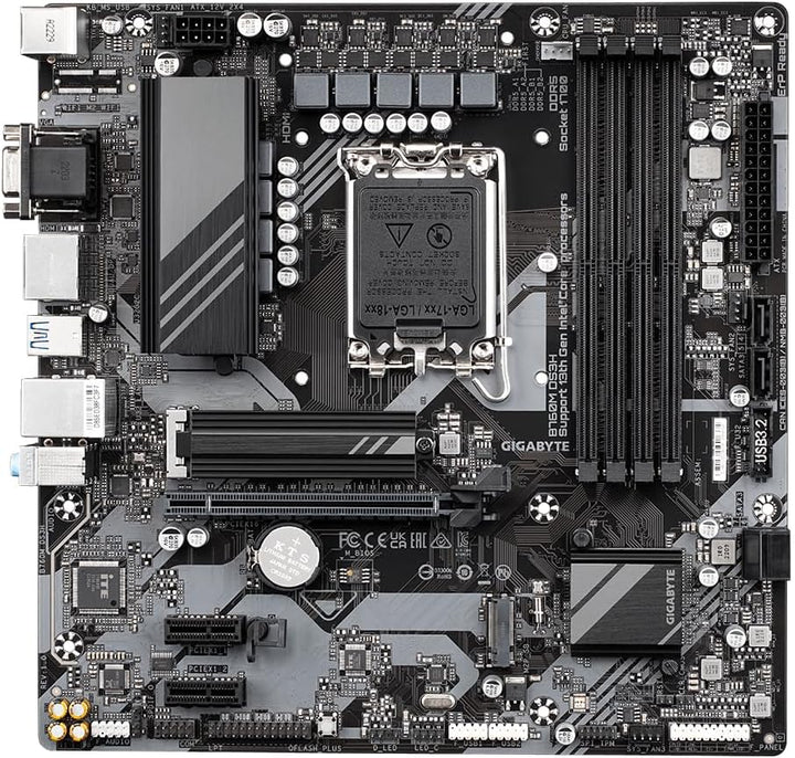 Gigabyte B760M DS3H DDR4-1.0 Motherboard Micro ATX LGA1700-Sockel B760
