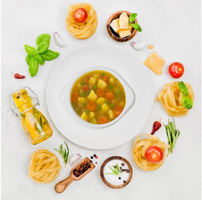 Lauroo Suppenterrinen, Suppenschalen, Suppenteller, Lebensmittelgeeignet, hitzebeständig & stapelbar