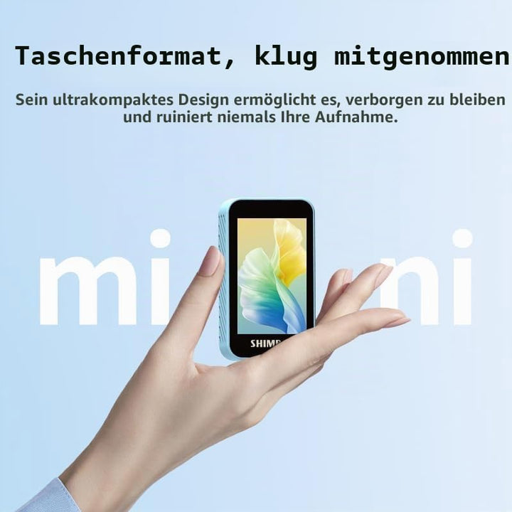 Shimbol CP5 Mini Selfie-Monitor-Bildschirm - 2,2" kabelloser Rückkamera-Monitor fürs iPhone &amp; Androi