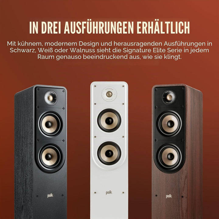 Polk Audio Signature Elite ES50 hochauflösender HiFi Standlautsprecher fürs Heimkino, Hi-Res zertifi