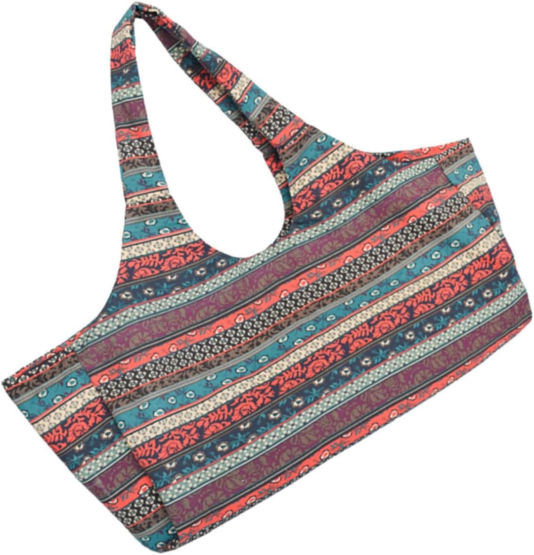 Cabilock Grosse Ethno Canvas Yoga Tasche mit Druck Leichte Sport Sling Bag Extra Grosses Fassungsver