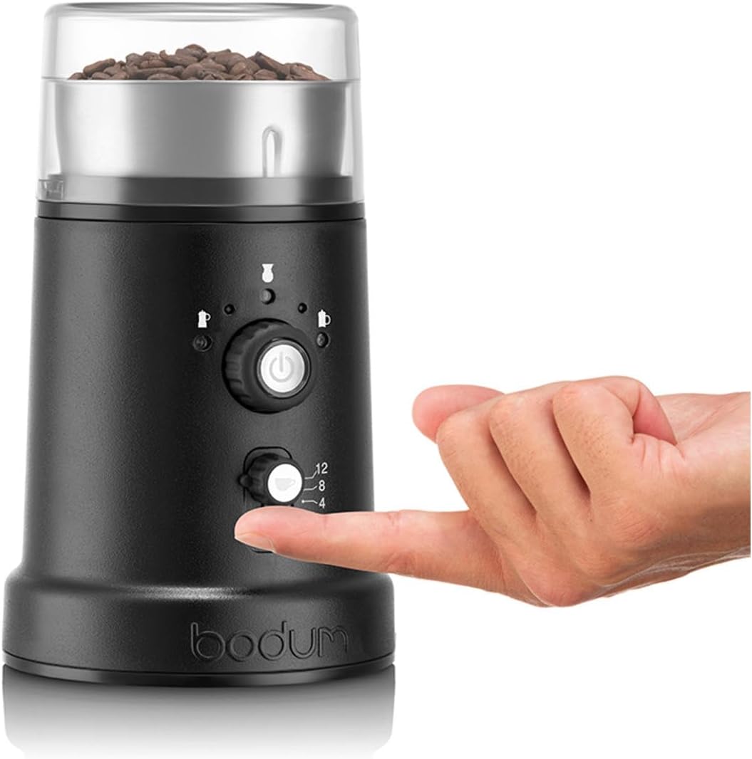 Bodum BISTRO Kaffeemühle elektrisch verstellbar 150 Watt, Metallisch