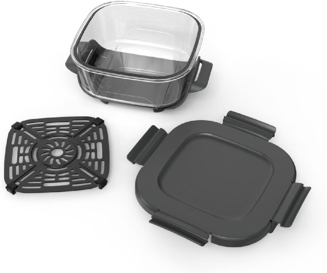 Ninja CRISPi 1,4-l-TempWare-Glasbehälter mit Schnappverschluss-Deckel, wärmebeständiger Heissluftfri