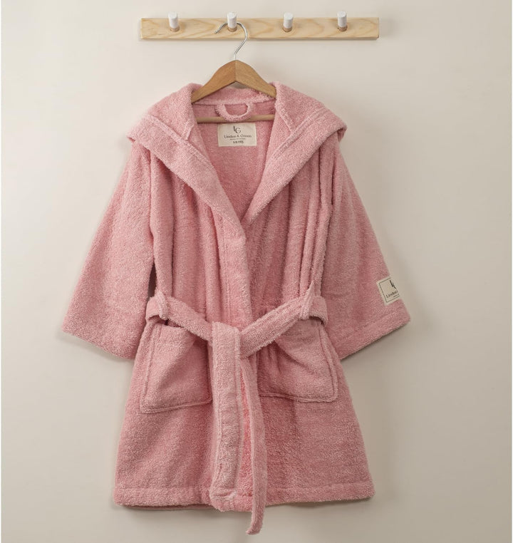 PandaHome Bademantel Kinder, Kinderbademantel für Jungen und Mädchen aus 100% Baumwolle, Morgenmante