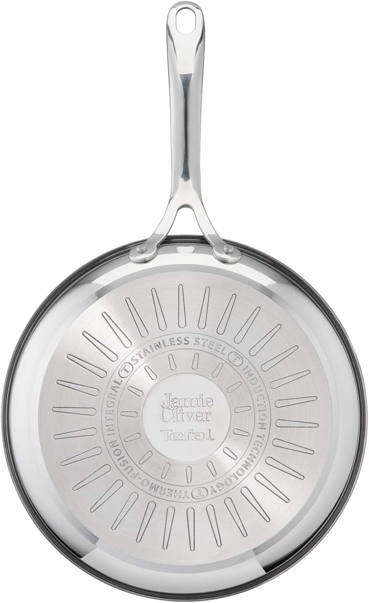 Tefal Jamie Oliver by Cook's Direct On Bratpfanne 24 cm & Oliver by Glasdeckel B89985 | 24 cm
