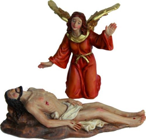 Passionsfigur Grablegung, Höhe 9cm, handbemalen