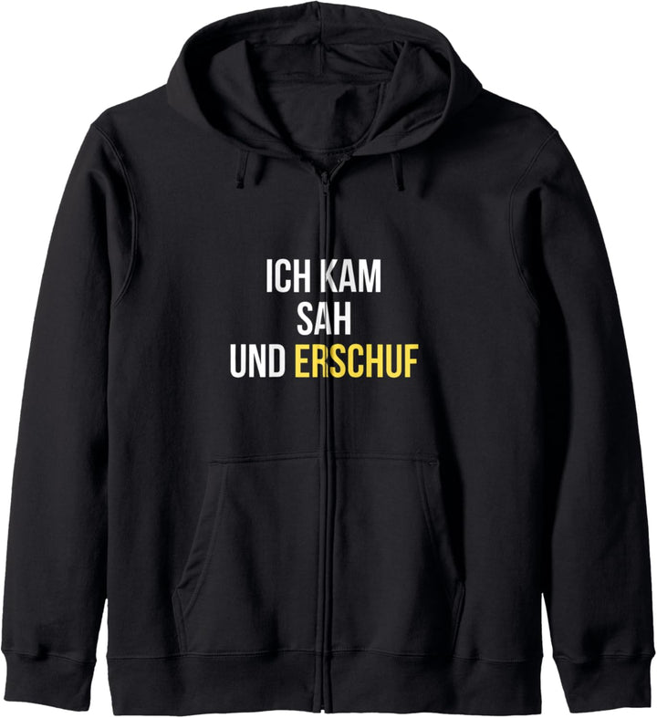 Künstler Geschenk ICH KAM SAH UND ERSCHUF Kapuzenjacke